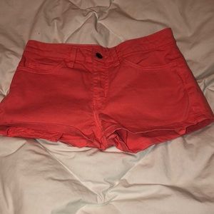 American Apparel high waist denim shorts